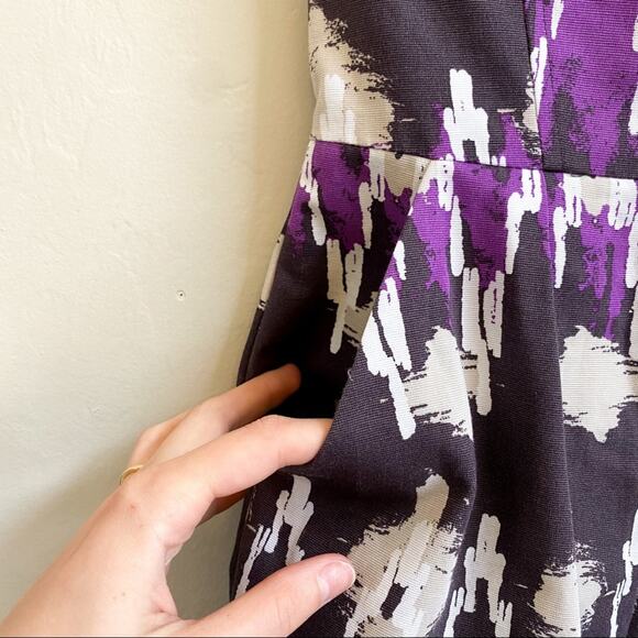 NWT Banana Republic Purple Boho Strapless Dress - Picture 6 of 6